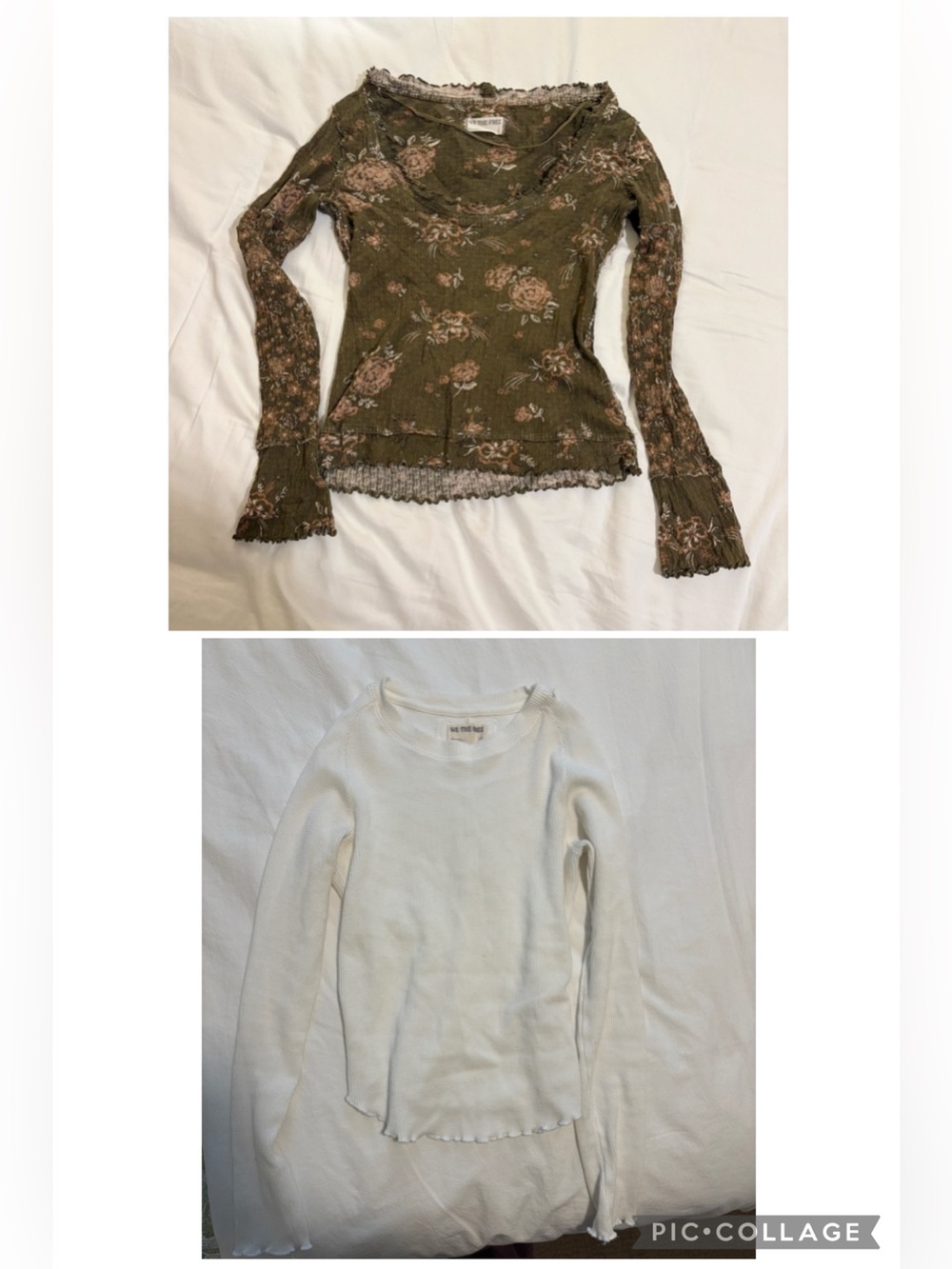 Bundle of 2 free people long sleeve tops